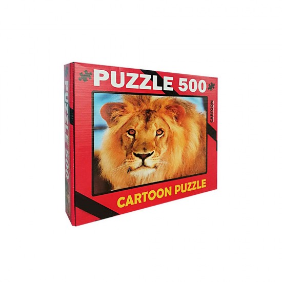 Puzzle 500 Parça Aslan Resimli