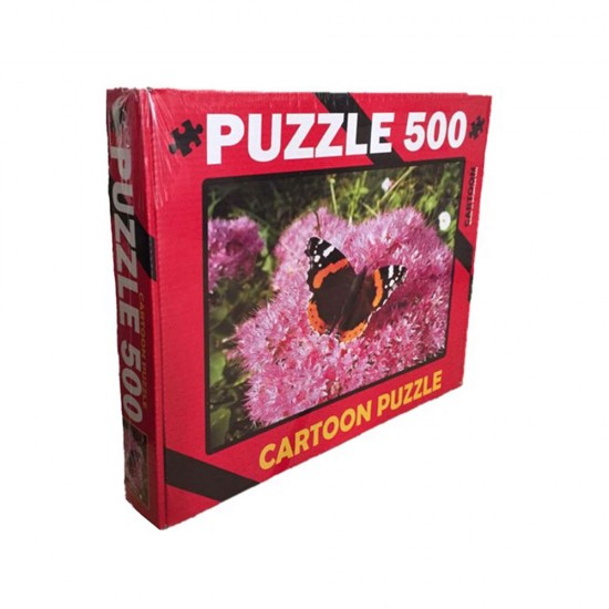 Puzzle 500 Parça Kelebek Resimli