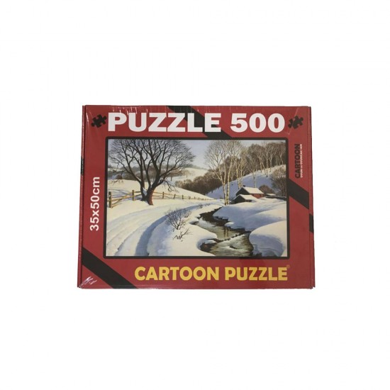 Puzzle 500 Parça Kış Resimli