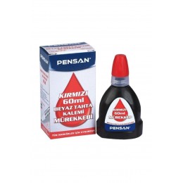 Beyaz Tahta Kalemi Mürekkebi Kırmızı 60 Ml