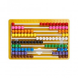 Brons Abaküs Raylı Mihsap Sayı Boncuğu Sarı Renk