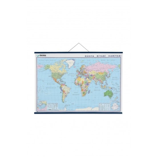 Dünya Siyasi Haritası 70x100 cm