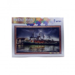 Puzzle 1000 Parça Limanda Gemi