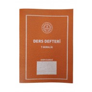 Ders Defteri 7 Derslik Plastik Kapak 25X35 cm