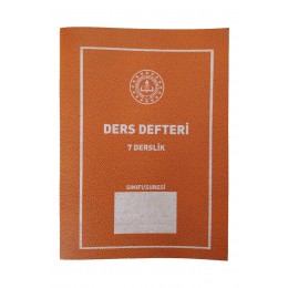 Ders Defteri 7 Derslik Plastik Kapak 25X35 cm