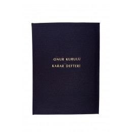 Onur Kurulu Karar Defteri Bez Ciltli 100 Yaprak 25x35 cm