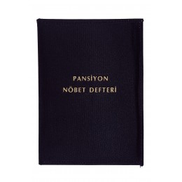 Pansiyon Nöbet Defteri Günlük A4 Boyutunda 100 Yaprak Bez Ciltli