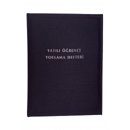 Yatılı Öğrenci Yoklama Defteri 25x35 Boyutunda Bez Ciltli 100 Yaprak