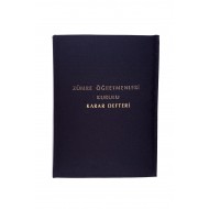 Zümre Öğretmenleri Kurulu Karar Defteri Bez Ciltli 100 Yaprak 25x35 cm