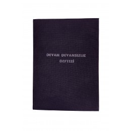 Devam Devamsızlık Defteri Bez Ciltli 100 Yaprak 25x35 cm