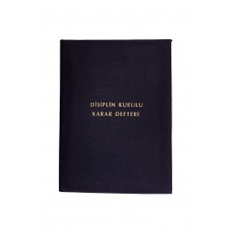 Disiplin Kurulu Karar Defteri Kumaş Cilt 100 Yaprak 25x35 cm