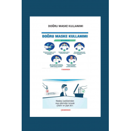 Koronavirüs Doğru Maske Kullanımı A3 Boyutunda