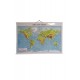 Dünya  Fiziki Haritası Kabartmalı 70x100 cm