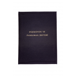 Enjeksiyon ve Pansuman Defteri 100 Yaprak (200 Sayfa) 25x35 cm 80 gr