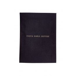 Hasta Kabul Defteri 100 Yaprak Kumaş Ciltli A3 Boyutunda