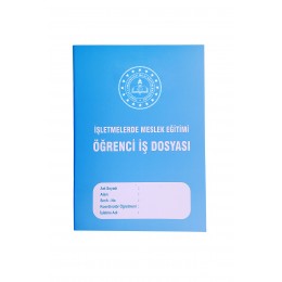 İşletmelerde Meslek Eğitimi Öğrenci İş Dosyası Karton Kapak A4 80 Sayfa (40 Yaprak)