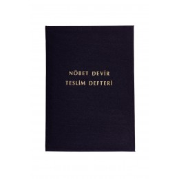 Nöbet Devir Teslim Defteri Bez Cilt 100 Yaprak A4