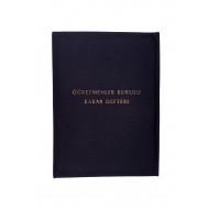 Öğretmenler Kurulu Karar Defteri Bez Ciltli 100 Yaprak 25x35 cm