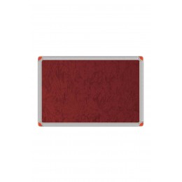 Panda Pano Kumaş Kaplı Alüminyum Çerçeve Pano 60x90 cm Bordo