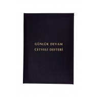 Personel Günlük Devam Cetveli Defteri Bez Cilt  100 Yaprak A4