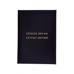 Personel Günlük Devam Cetveli Defteri Bez Cilt  100 Yaprak A4