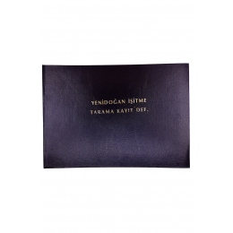 Yenidogan İşitme Tarama Kayıt Defteri 100 Yaprak Ciltli Yatay Kapak